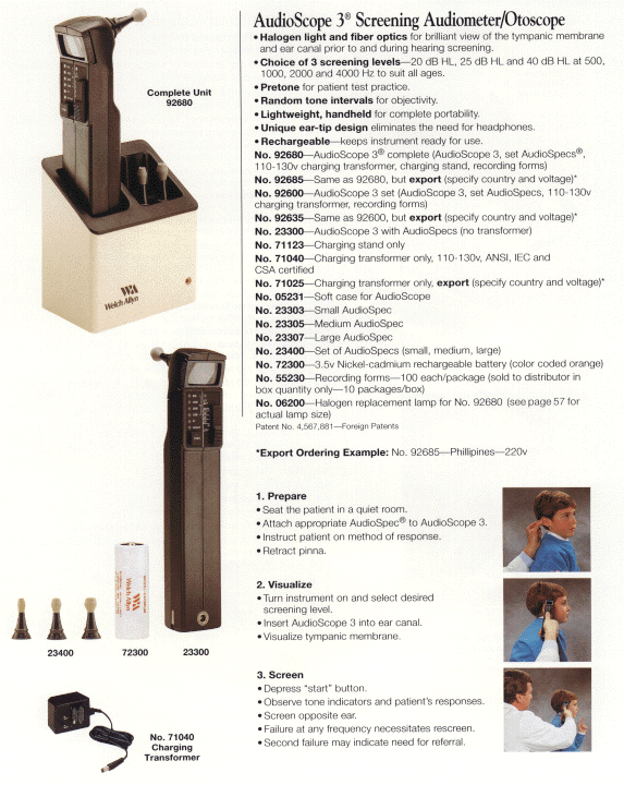 Welch Allyn Audiometer