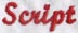 Script embroidery