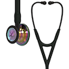 6240 3M™ Littmann® Cardiology IV™ Diagnostic Stethoscope High Polish Rainbow Black