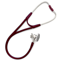 5079-326 Welch Allyn Harvey DLX Double Head Stethoscope Burgundy